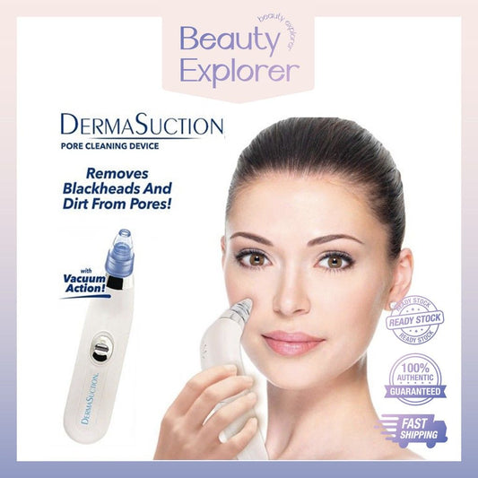 Blackhead Removal Machine | Derma Suction 3 In 1 Black Head Remover Machine | Acne Pimple Pore Cleaner Vacuum Suction Tool - Flashkart Pakistan
