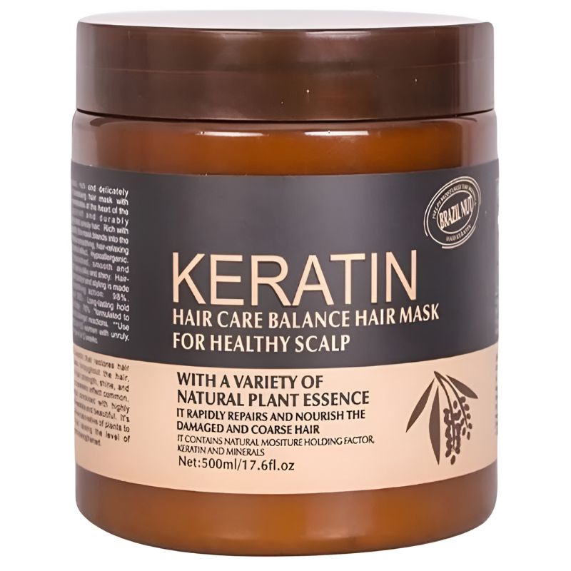Brazil Nut Keratin Hair Mask – Nourishing Hair & Scalp Treatment | Strengthens & Smooths | 500ml - Flashkart Pakistan