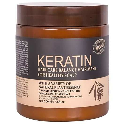 Brazil Nut Keratin Hair Mask – Nourishing Hair & Scalp Treatment | Strengthens & Smooths | 500ml - Flashkart Pakistan