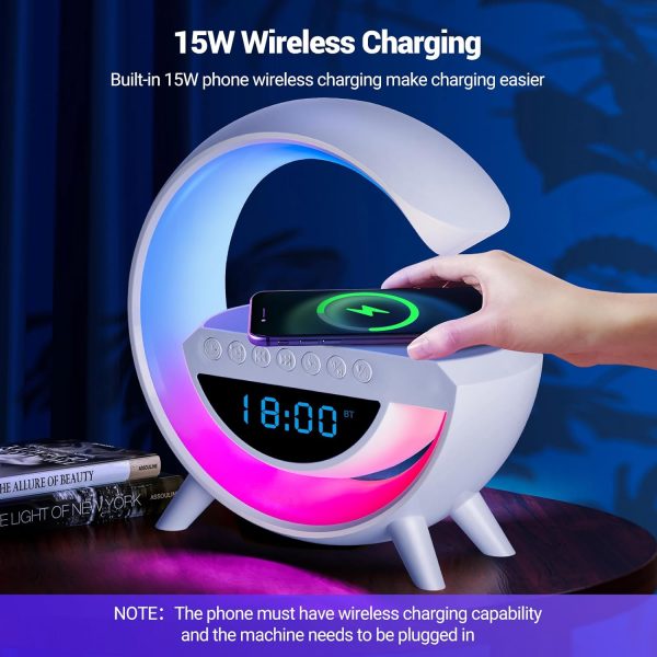 BT 3401 LED Wireless Charging Speaker & Atmosphere Lamp - Flashkart Pakistan