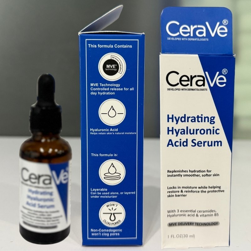 Cerave Hyaluronic Acid Serum for Face with Vitamin B5 and Ceramides Hydrating Face Serum for Dry Skin Fragrance Free 30ml - Flashkart Pakistan