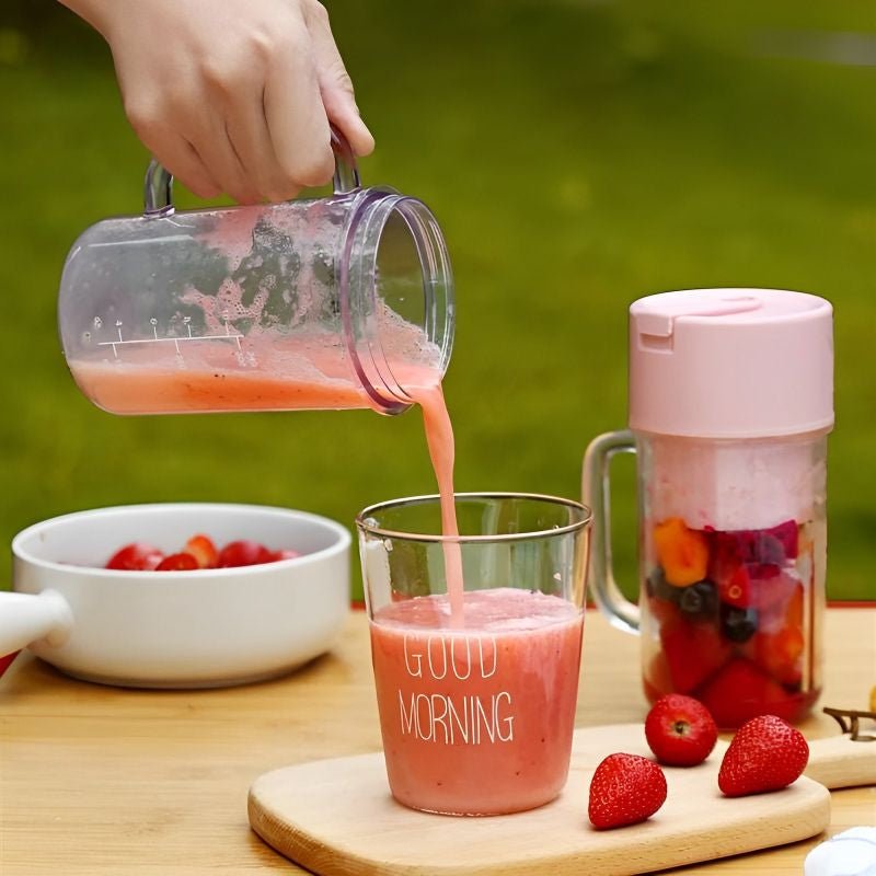 Crusher Juicer 2 In 1 Mini Portable USB Rechargeable High Quality 6 Blades - Flashkart Pakistan