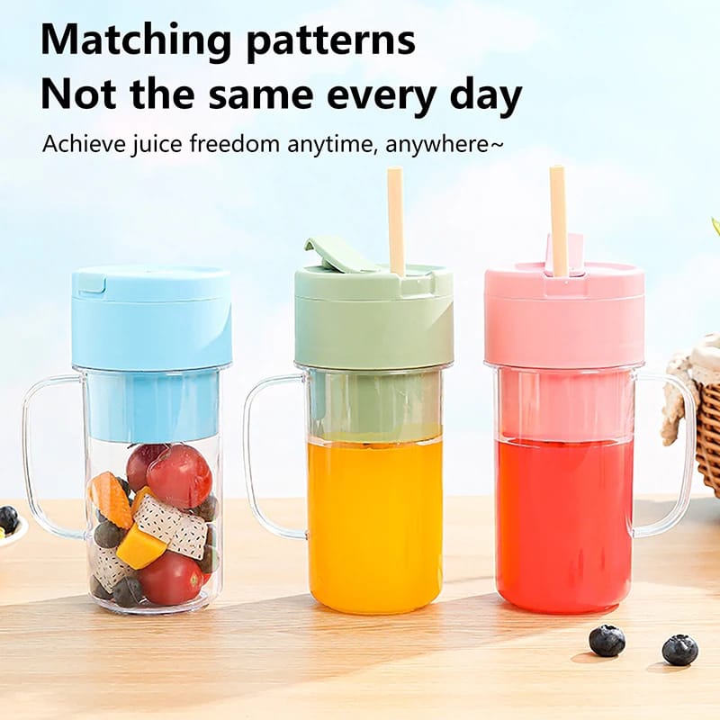 Crusher Juicer 2 In 1 Mini Portable USB Rechargeable High Quality 6 Blades - Flashkart Pakistan
