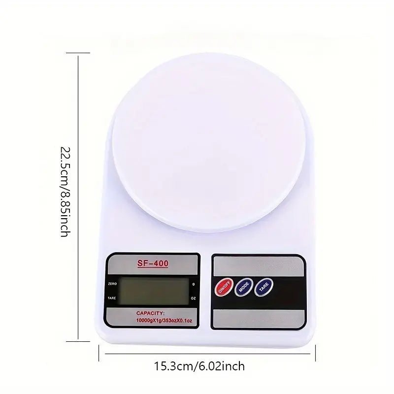 Digital Kitchen Weighing Scale | 10kg Capacity | High Precision LCD Display with Tare Function - Flashkart Pakistan