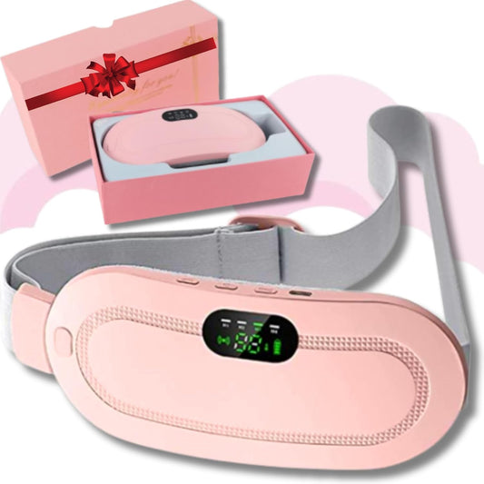 Digital Period Heating Pad & Vibrating Belt | 3 Heat Levels, 4 Massage Modes – Fast Relief for Menstrual Cramps - Flashkart Pakistan