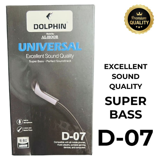 Dolphin D - 07 Handsfree | Super Bass and Sound Quality - Flashkart Pakistan