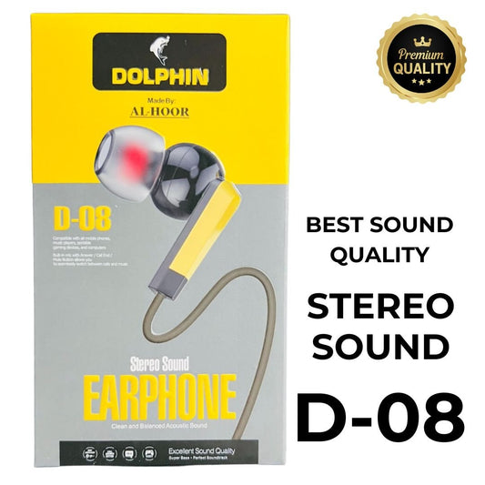 Dolphin D - 08 Handsfree | Stereo Sound - Flashkart Pakistan