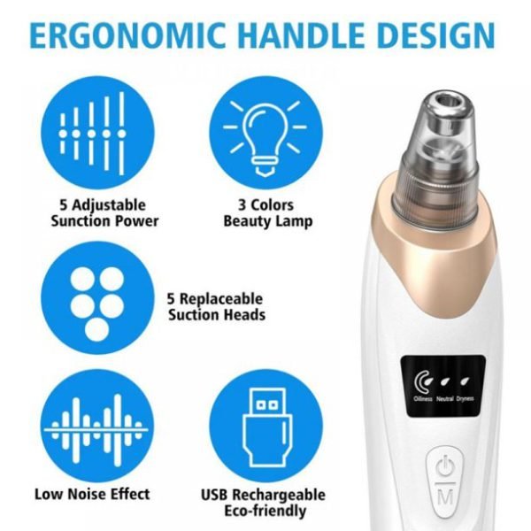 Electric Blackhead Suction Remover - Portable Pore Cleaner - Flashkart Pakistan