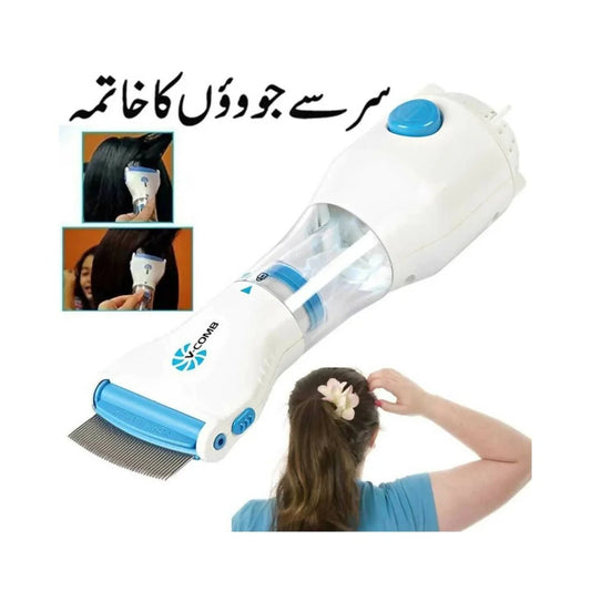 Electric V - Comb Anti Lice Machine | Chemical - Free | With Box & Filters - Flashkart Pakistan