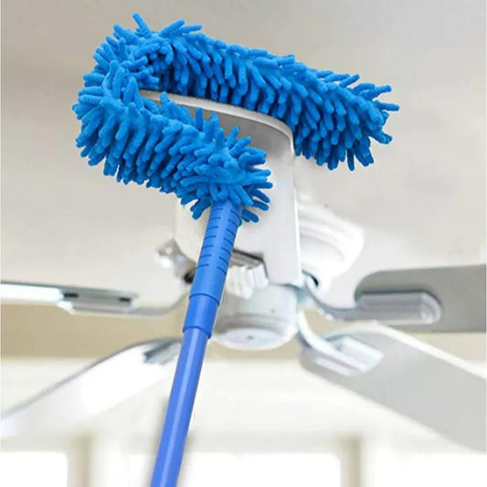 Flexible Micro - Fiber Duster With Telescopic Stainless Steel Handle for Fan Cleaning Specially - Flashkart Pakistan