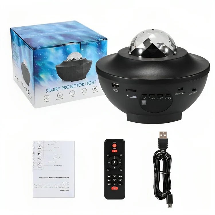 Galaxy Star Projector Lamp with LED Universe Effect & Dual Speakers - Flashkart Pakistan