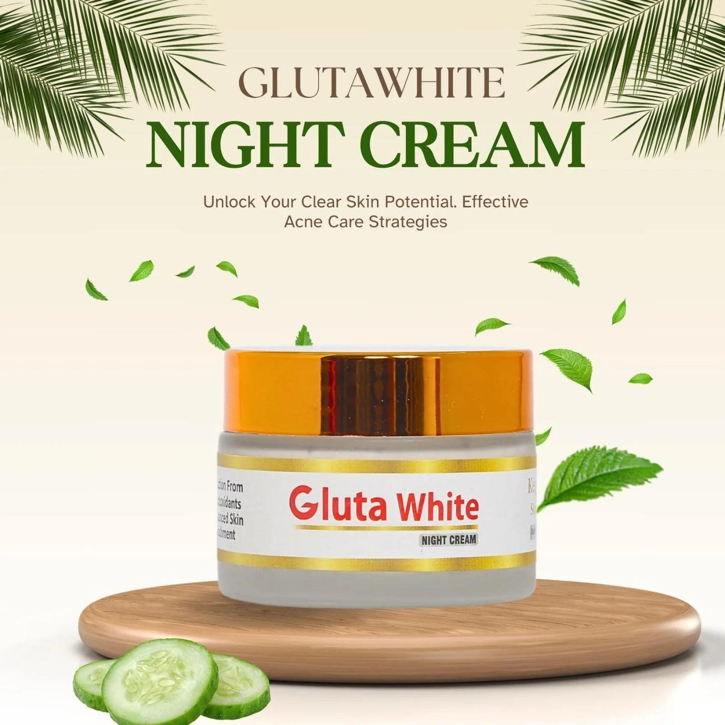 Gluta White Day & Night Cream | Whitening | Anti - Aging | 50g - Flashkart Pakistan