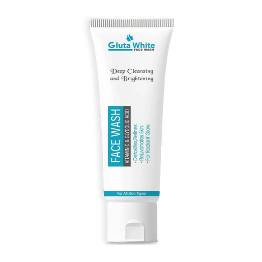 Gluta White Face Wash | Deep Cleansing | Brightening & Oil Control - Flashkart Pakistan