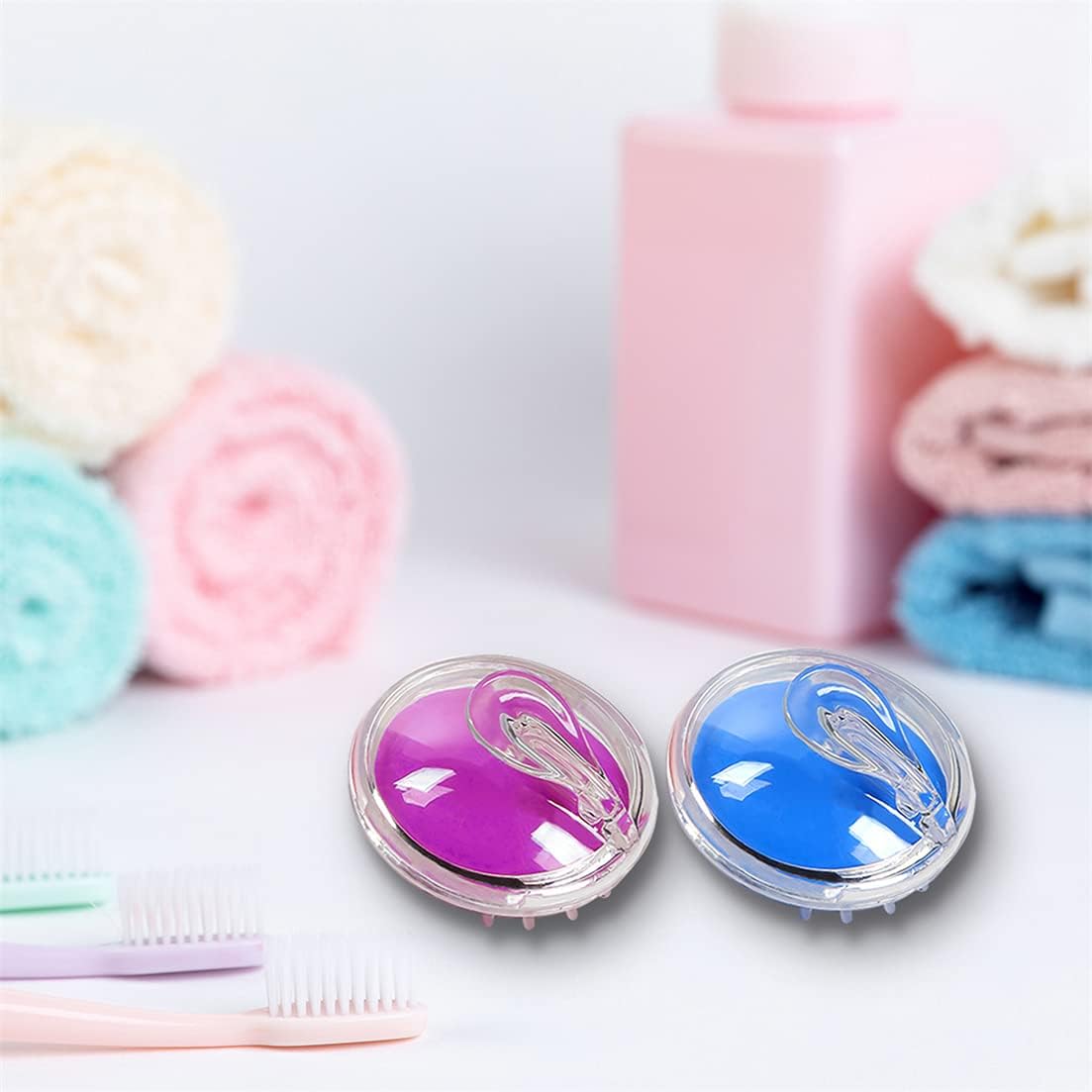 Head Scalp Massage & Shampoo Brush | Soft Silicone Bath Brush | Random Colors - Flashkart Pakistan