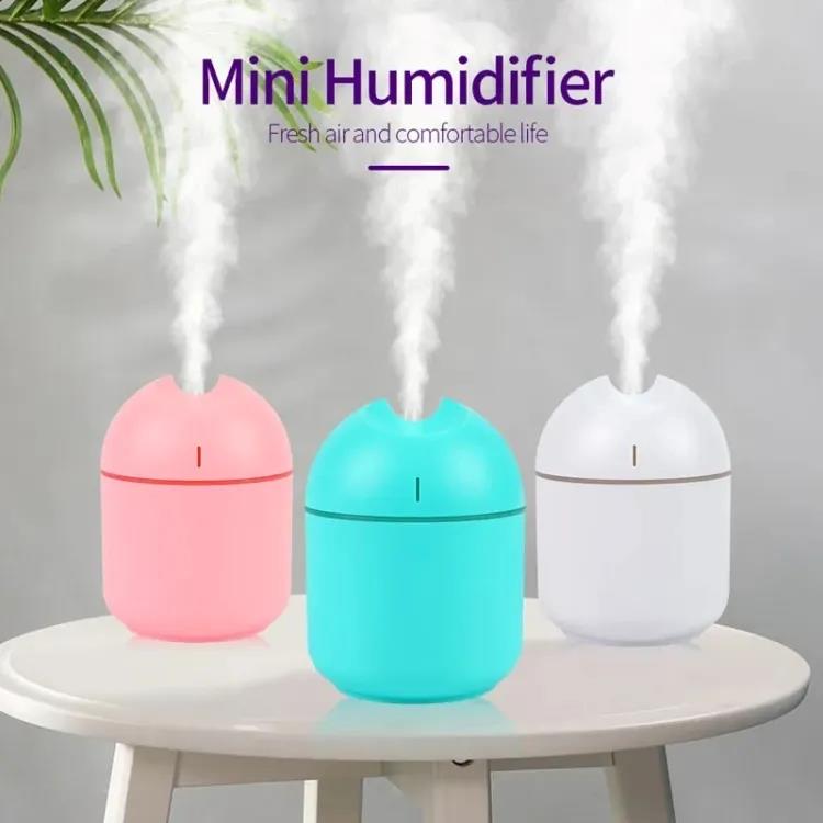 Humidifier With Warm Led Outline | USB Portable Air Humidifier | For Home, Office & Car Mist Air Fresheners - Flashkart Pakistan