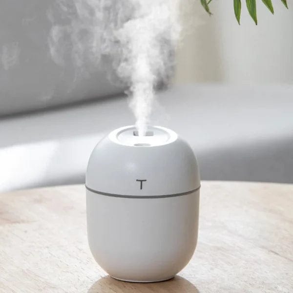 Humidifier With Warm Led Outline | USB Portable Air Humidifier | For Home, Office & Car Mist Air Fresheners - Flashkart Pakistan