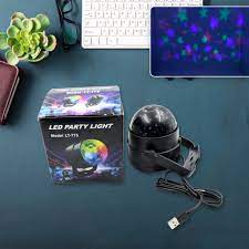 LED Disco Party Lights Crystal Magic Ball 3W RGB - Flashkart Pakistan