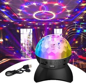 LED Disco Party Lights Crystal Magic Ball 3W RGB - Flashkart Pakistan