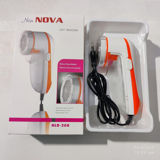 Lint Remover | Nova Electric NLR - 208 | Rotary Sharp Blades for Wool & Fabric Care - Flashkart Pakistan