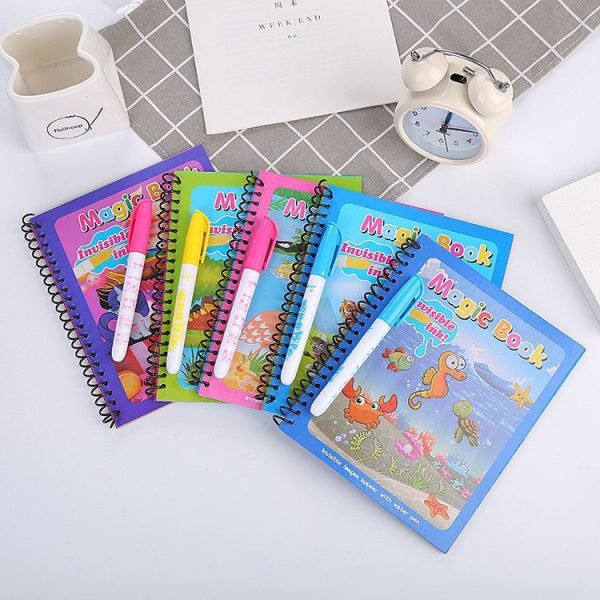 Magic Colouring Book with Water Pen | Mess - Free Fun for Kids - Flashkart Pakistan