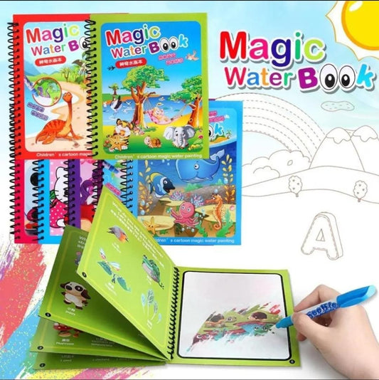 Magic Colouring Book with Water Pen | Mess - Free Fun for Kids - Flashkart Pakistan