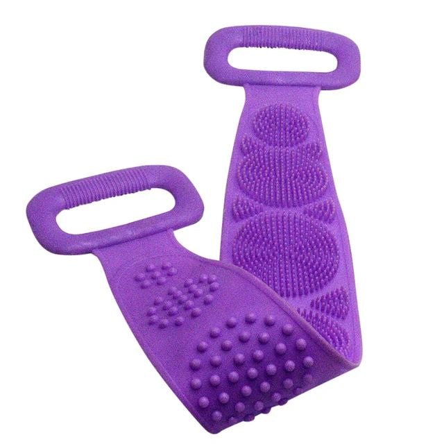 Magic Silicone Brushes Bath Towels | Rubbing Back Mud Peeling Body Massage Shower Extended | Scrubber Skin Clean Brushes Bathroom - Flashkart Pakistan