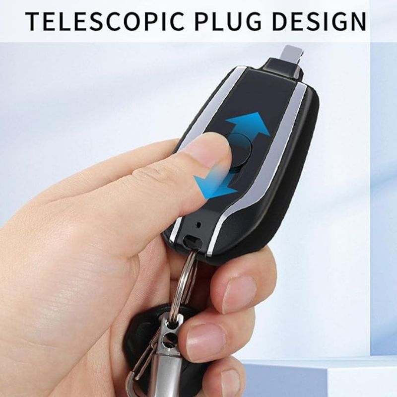 Mini Keychain Power Bank | Ultra - Compact 1500mAh Emergency Charger for Phones & Gadgets - Flashkart Pakistan