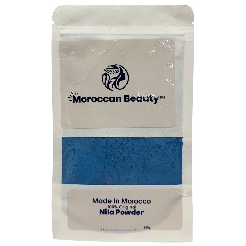 Moroccan Beauty Nila Powder | Blue Nila Skin Whitening Powder 50g | Best Quality Nila Powder - Flashkart Pakistan