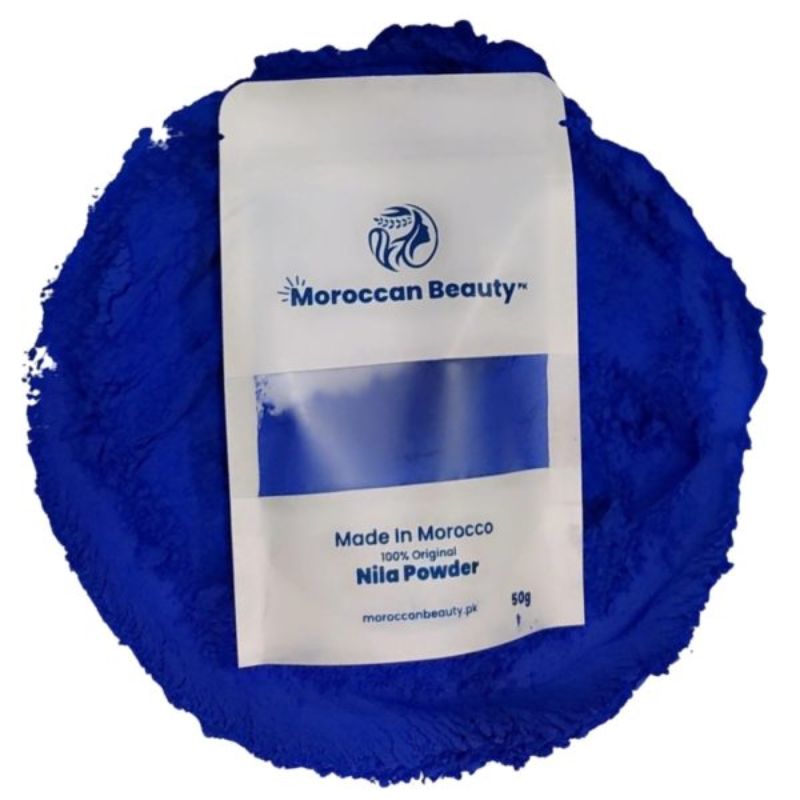 Moroccan Beauty Nila Powder | Blue Nila Skin Whitening Powder 50g | Best Quality Nila Powder - Flashkart Pakistan