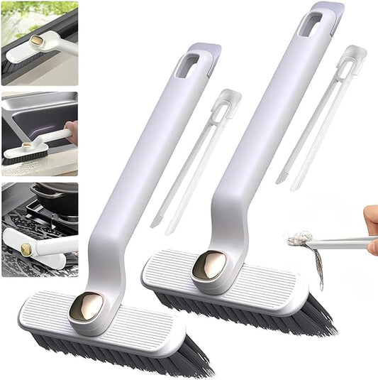 Multi - Function Rotating Crevice Cleaning Brush, 360° Deep |Clean for Hard - to - Reach Gaps | Ideal for Home, Kitchen & Bathroom - Flashkart Pakistan