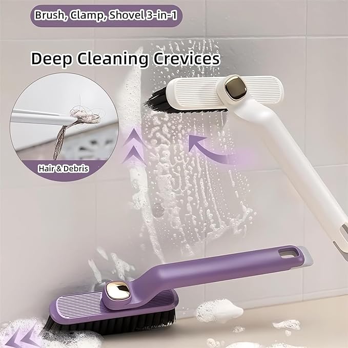 Multi - Function Rotating Crevice Cleaning Brush, 360° Deep |Clean for Hard - to - Reach Gaps | Ideal for Home, Kitchen & Bathroom - Flashkart Pakistan