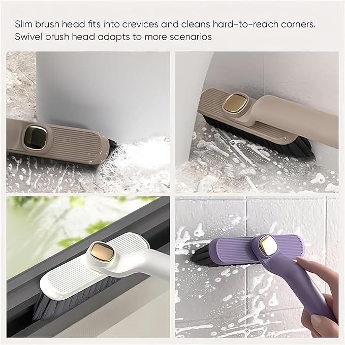 Multi - Function Rotating Crevice Cleaning Brush, 360° Deep |Clean for Hard - to - Reach Gaps | Ideal for Home, Kitchen & Bathroom - Flashkart Pakistan