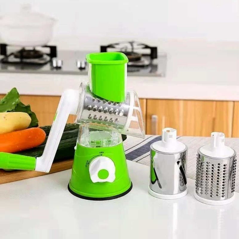 Multi - Functional Tabletop Drum Grater I Manual Vegetable Cutter Slicer & Grater | Chopper - Flashkart Pakistan