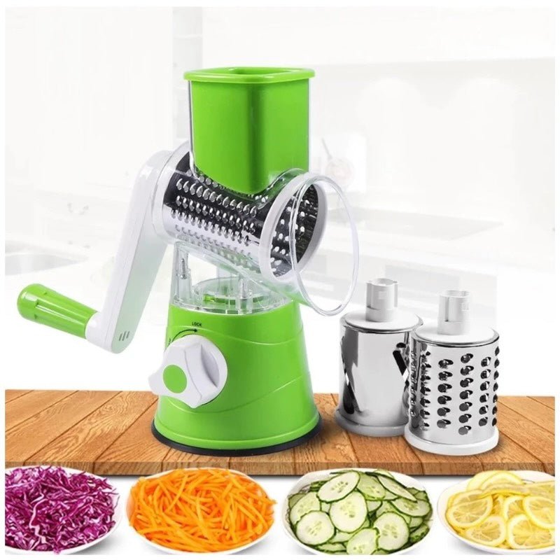 Multi - Functional Tabletop Drum Grater I Manual Vegetable Cutter Slicer & Grater | Chopper - Flashkart Pakistan