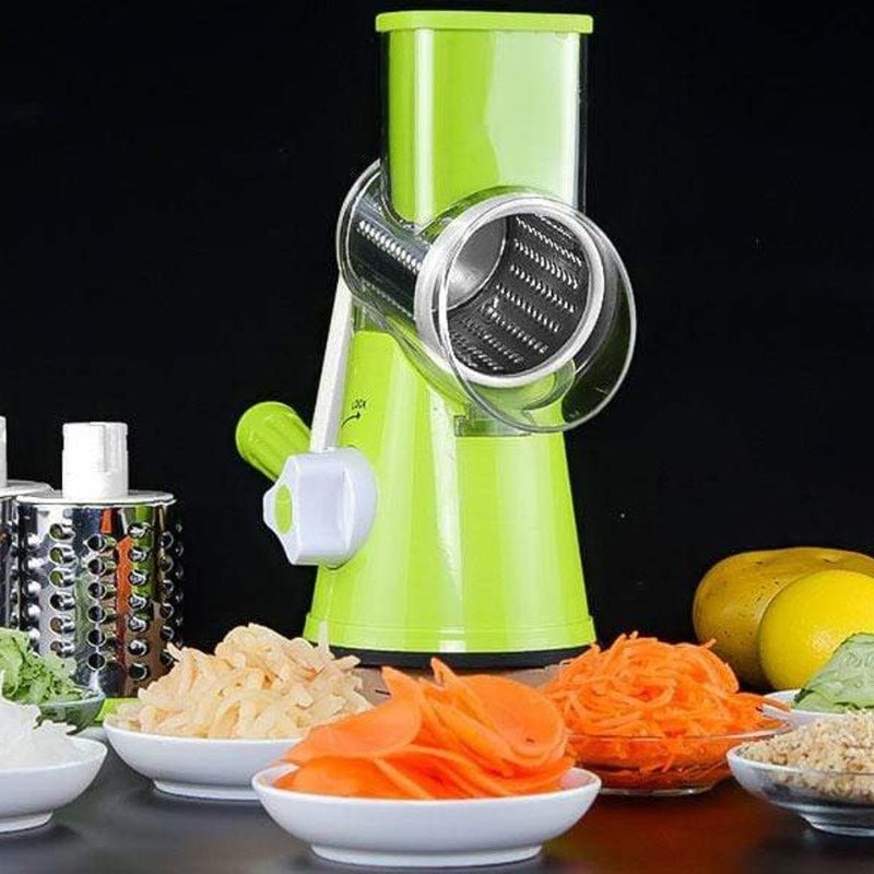 Multi - Functional Tabletop Drum Grater I Manual Vegetable Cutter Slicer & Grater | Chopper - Flashkart Pakistan