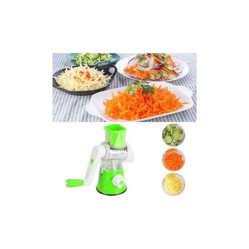 Multi - Functional Tabletop Drum Grater I Manual Vegetable Cutter Slicer & Grater | Chopper - Flashkart Pakistan