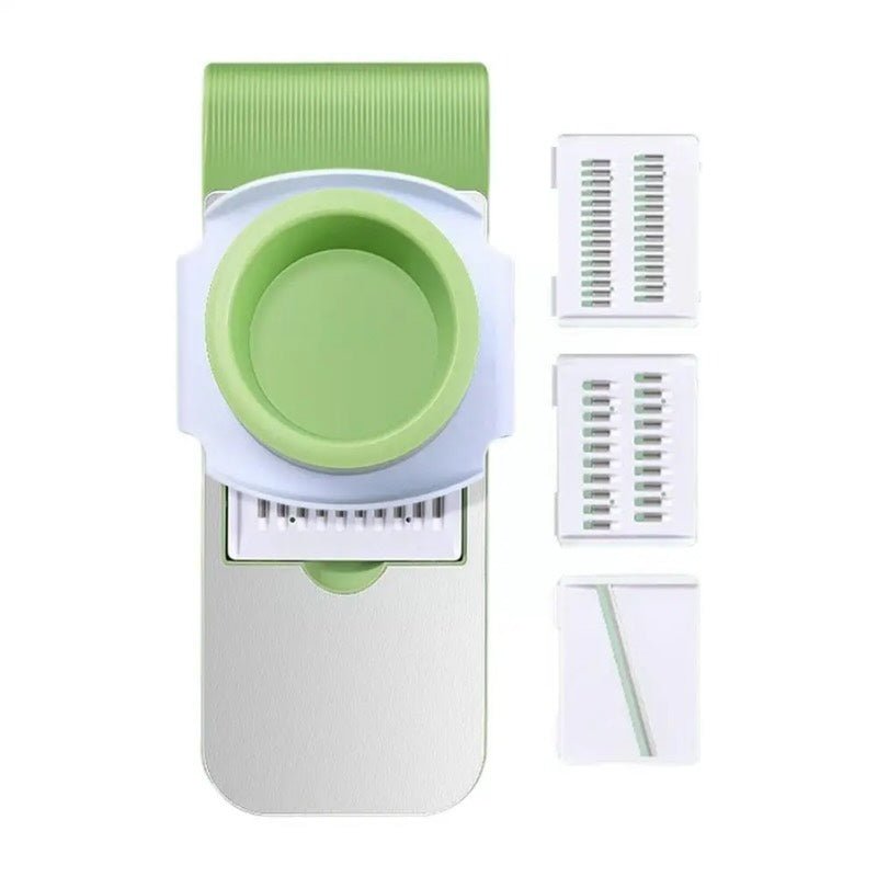 Multifunctional 5 - Blade Vegetable Cutter & Grater | Random Colors - Flashkart Pakistan