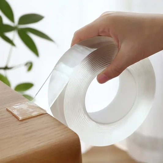 Nano Tape | 5M Double - Sided Transparent Tape | Reusable, Washable & Traceless Gel Grip for Home & Office - Flashkart Pakistan