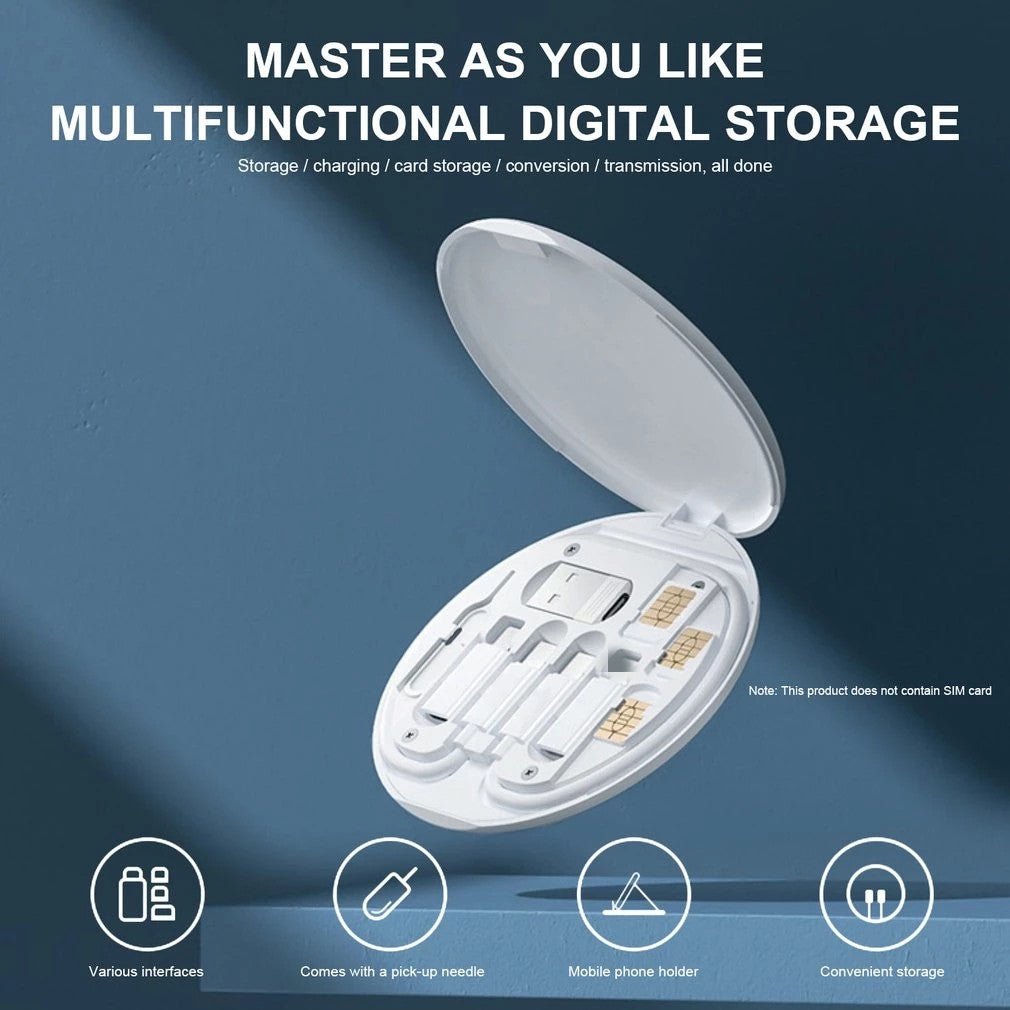 New Data Cable Storage Box 60W Fast Charging Multifunctional Mobile Phone Holder Storage Box - Flashkart Pakistan