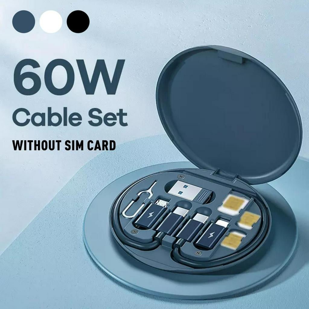 New Data Cable Storage Box 60W Fast Charging Multifunctional Mobile Phone Holder Storage Box - Flashkart Pakistan