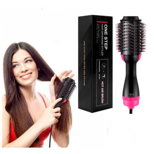 One Step Hot Air Brush | 3 - in - 1 | Dryer, Straightener & Volumizer for Effortless Styling - Flashkart Pakistan