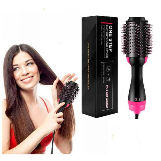 One Step Hot Air Brush | 3 - in - 1 | Dryer, Straightener & Volumizer for Effortless Styling - Flashkart Pakistan