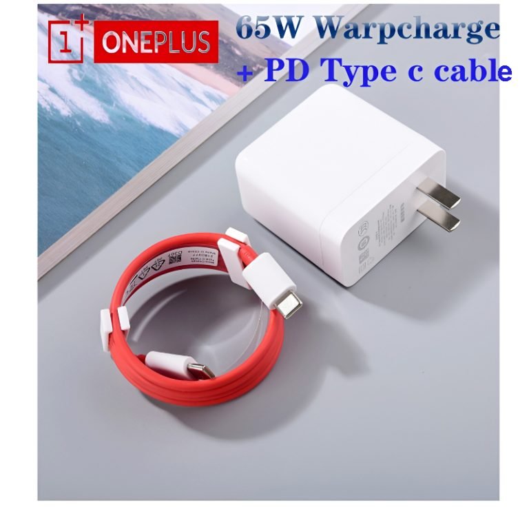 OnePlus 65W Warp Charge Power Adapter with Type - C to Type - C Fast Charging Cable - Flashkart Pakistan
