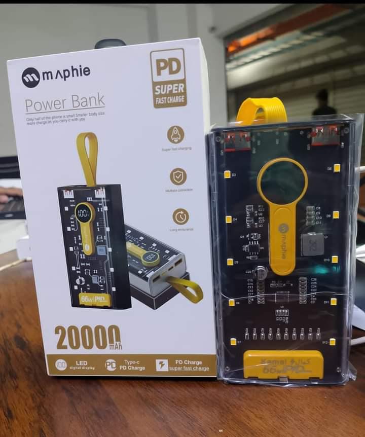 Original 20000 mAh 66W Power Bank Punk Power Bank Large Capacity - Flashkart Pakistan