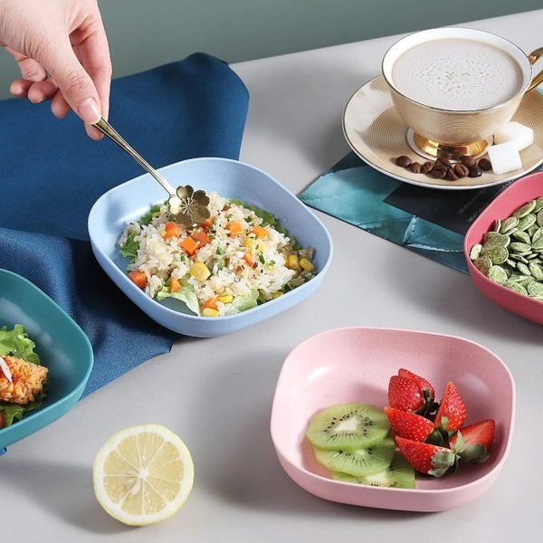 Pack of 2 | 10 - Piece Multi - Function Spit Bone Plate Set + 2 - in - 1 Dumpling & Samosa Maker | Premium Food - Grade Kitchen Set (Random Color) - Flashkart Pakistan