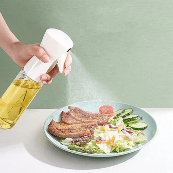 Plastic Glass Kitchen Cooking Spray Bottle |200 ML | BBQ Olive Oil Sprayer & Vinegar Spray Bottle - Flashkart Pakistan