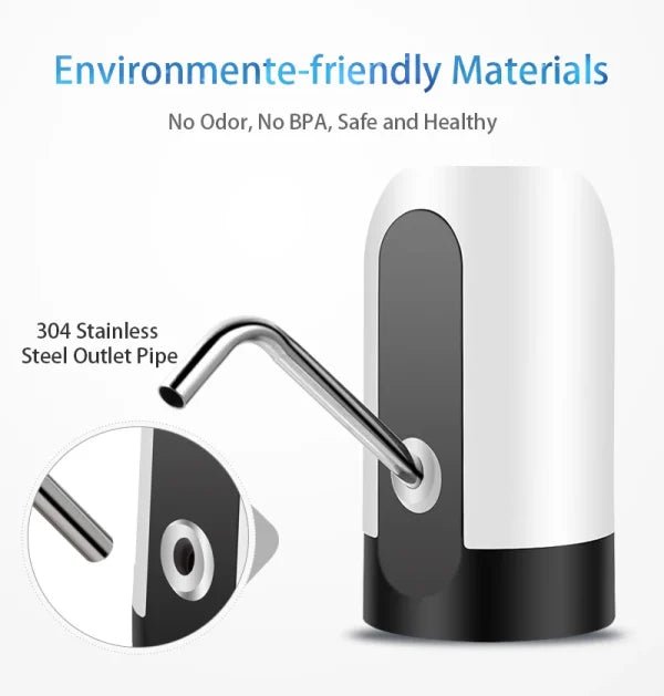 Portable Electric Automatic Water Pump / Dispenser | USB Rechargeable & Easy to Use - Flashkart Pakistan