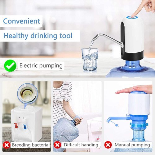 Portable Electric Automatic Water Pump / Dispenser | USB Rechargeable & Easy to Use - Flashkart Pakistan