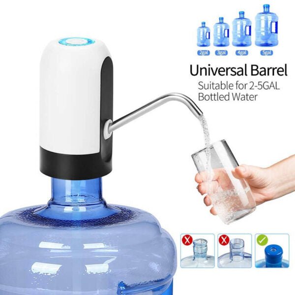 Portable Electric Automatic Water Pump / Dispenser | USB Rechargeable & Easy to Use - Flashkart Pakistan