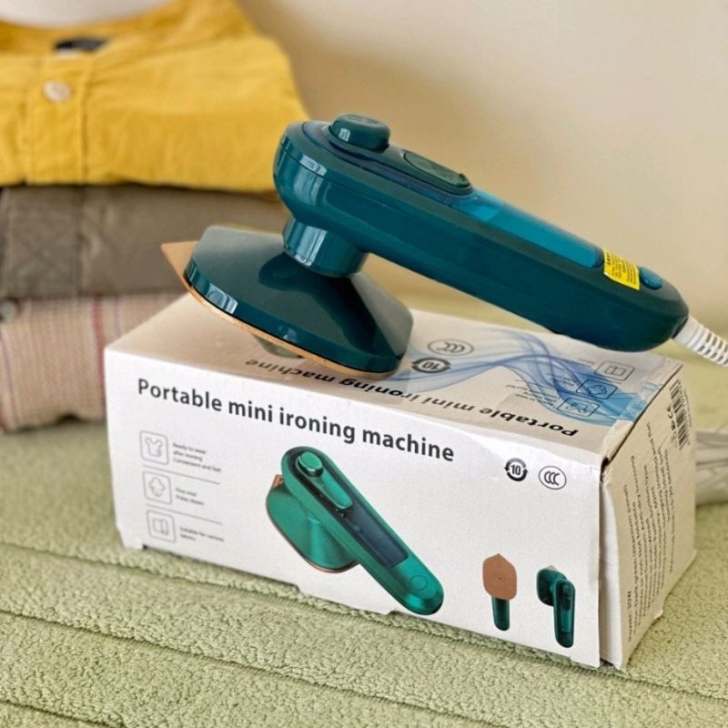 Portable Mini Steam Iron | Handheld Garment Steamer for Quick Wrinkle Removal at Home & Travel - Flashkart Pakistan